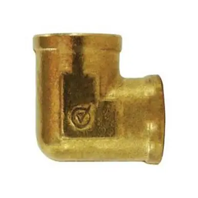 Midland Industries 706200-04 - 90° Pipe Elbow, 1/4" FIP x 1/4" FIP, Brass
