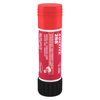 LOCTITE 826035 QuickStix 268 Threadlockers, High Strength, 19 g, 3/4" Thread Red