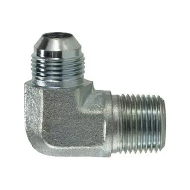 Midland Industries 720088 - 90° Elbow, 1/2" MJIC x 1/2" Male BSPT, Steel
