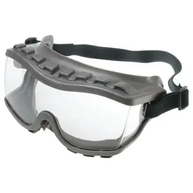 Honeywell S3815 Strategy Goggles, Clear/Gray, Uvextra Antifog Coating, Fabric, Indirect Vent