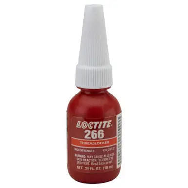 LOCTITE 232327 266 Threadlockers, High Strength/High Temp, 10ml, Red-Orange