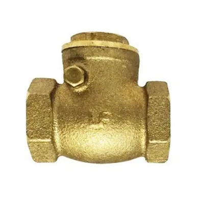 Midland Industries 940355LF - Swing Check Valve, 1-1/4" Nominal, FIP x FIP, Brass Body, Import