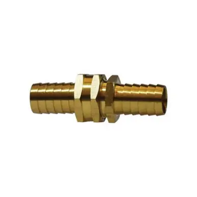 Midland Industries 30046 - Coupling Set, 1" Hose Barbed x 1" Hose Barbed, Brass