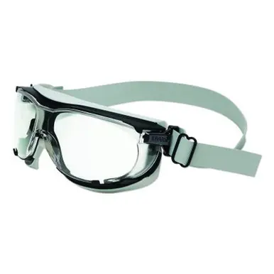 Honeywell S1650DF Carbonvision Safety Goggles, Clear, Black/Gray Frame, Dura-Streme, Fabric