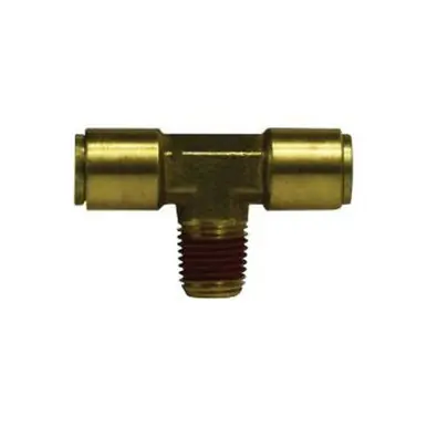 Midland Industries 72060404 - Branch Tee, 3/8" Push" Tube x 1/4" Push" Tube x 1/4" Male Global