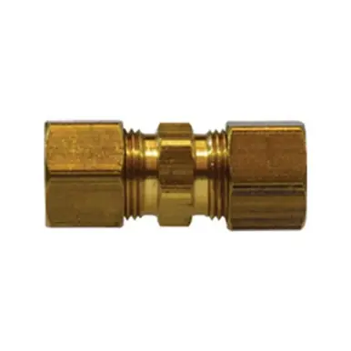 Midland Industries 18068D - Drilled Thru Union, 1/2" Compression x 1/2" Compression, Brass