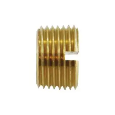 Midland Industries 28176 - Slotted Head Plug, 3/8" NPTF, 0.45" Brass