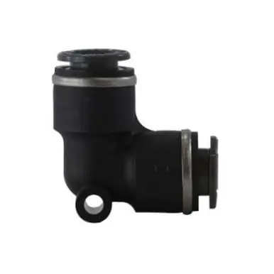Midland Industries 650600C - 90° Union Elbow, 3/8" Push" Tube x 3/8" Push" Tube, Composite