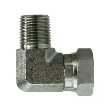Midland Industries 15011612 - 90° Swivel Adapter Elbow, 1" Male Pipe x 3/4" FNPSM, Steel