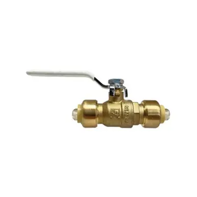 Midland Industries 943752LF - Ball Valve, 1" Nominal, Push-Fit x Push-Fit, 200 psi CWP Pressure,