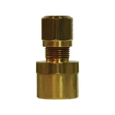 Midland Industries 38061 - Adapter, 1/4" Tube OD x 1/4" NPT(F)F, Brass