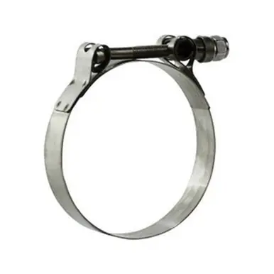 Midland Industries 840475 - T-Bolt Hose Clamp, 4-13/16" Nominal, 4-17/32" Min. Clamp Dia., Stainless