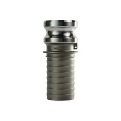 Midland Industries 63958 - Cam & Groove Adapter, 4" Type E x 4" Hose Barbed, Stainless Steel