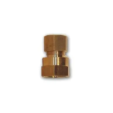 Midland Industries LF66-48 - Coupling, 1/4" Compression x 1/2" FIP, Brass