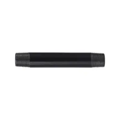 Midland Industries 57049 - Welded Pipe Nipple, 3/8" MPT x 3/8" MPT, 5-1/2" L, Steel, Black, SCH 40