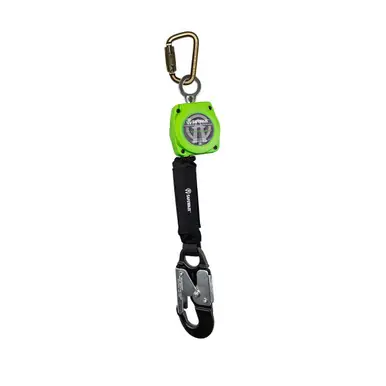 Safewaze 019-5045 - 6‘ Web Retractable with Aluminum Snap Hook & Steel Carabiner