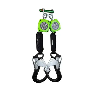 Safewaze 019-5055 - 6‘ Web Dual Leg Retractable with Aluminum Rebar Hooks & 9013 BWB