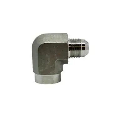 Midland Industries SS2502-12-12 - 90° Elbow, 3/4" Male 37° JIC Flared x 3/4" NPT(F), Stainless Steel