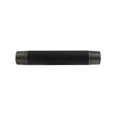 Midland Industries 59083SMLS - Seamless Pipe Nipple, 3/4" MPT x 3/4" MPT, 2-1/2" L, Steel, Black,