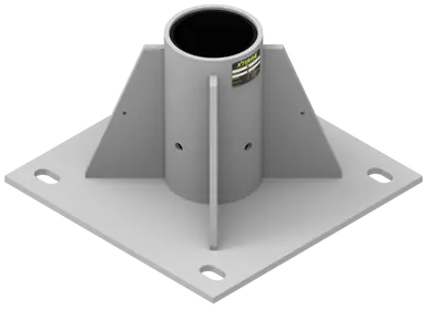 Xtirpa by Safewaze IN-2254 - 102mm (4") Center mount floor adapter (ss 304)