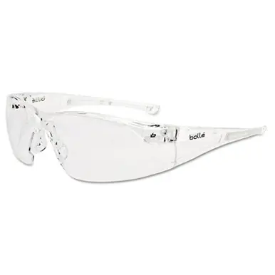 Bolle 40070 Rush Safety Glasses, Clear