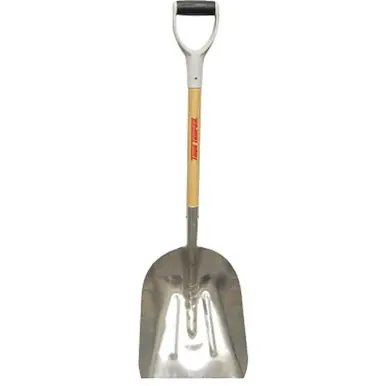TRUE TEMPER 1670900 Kodiak Aluminum Scoop, 18" x 14.75" Blade, 27" D-Grip Handle