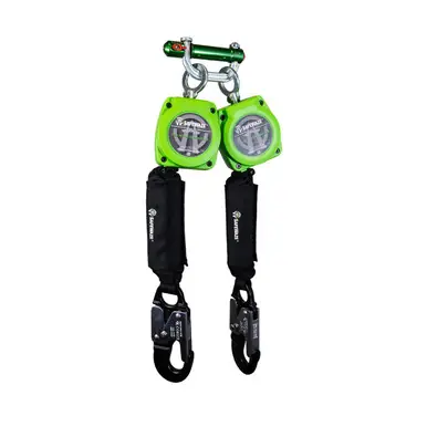 Safewaze 019-5053 - 6‘ Web Dual Leg Retractable with Aluminum Snap Hooks & 9013 BWB