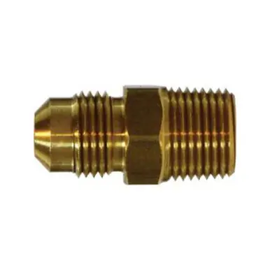 Midland Industries 04048-1008 - Adapter, 5/8" SAE 45° Male Flared x 1/2" Male NPTF, Brass