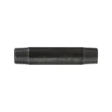 Midland Industries 57240 - Welded Pipe Nipple, 1/2" MPT x 1/2" MPT, 18" L, Steel, Black, SCH 40