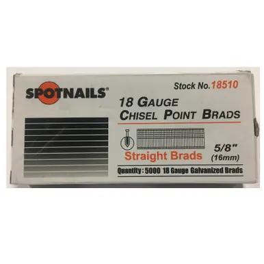 Spotnails 18510 - 5/8" Galvanized 18ga. Finish Nails, 5000ct