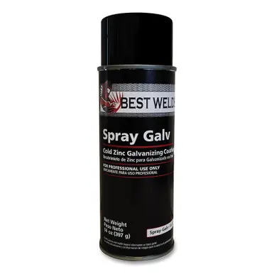 BEST WELDS 905-SPRAY-GALV-14 - Cold Zinc Galvanizing Coating, 14oz. Aerosol Can, Gray