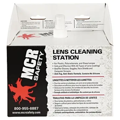 MCR Safety LCS1 Disposable Lens Cleaning Station, 8" x 5"