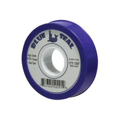 Midland Industries 982120 - Thread Seal Tape, 3.5 mil Thick, 1/2" W, 1368" L, Blue, PTFE, 0.8 g/cc