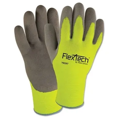 Wells Lamont Y9239TXXL FlexTech Thermal Glove, 2XL, Gray/Green (12pk)