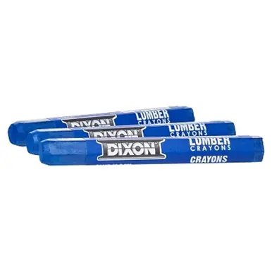 Dixon Ticonderoga 52112 Soft Blue Lumber Crayon, 1/2" x 4-1/2"