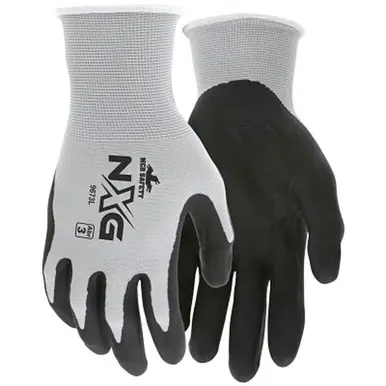 MCR Safety 9673L NXG Work Gloves, Large, Black/Gray