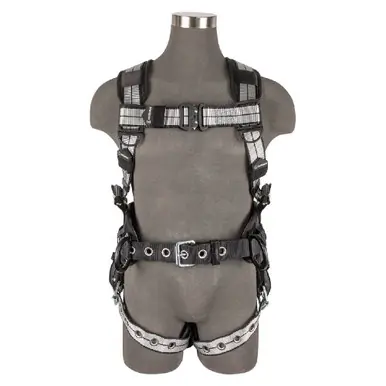 Safewaze 020-1189 - PRO+ Slate Construction Harness Alu 3D, Alu QC Chest, TB Legs (S)