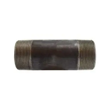Midland Industries 59183SMLS - Seamless Pipe Nipple, 2-1/2" MPT x 2-1/2" MPT, 4" L, Steel, Black,