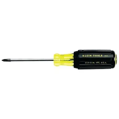 Klein Tools 603-3 Phillips-Tip Cushion-Grip Screwdriver, 1, 6-3/4" Length