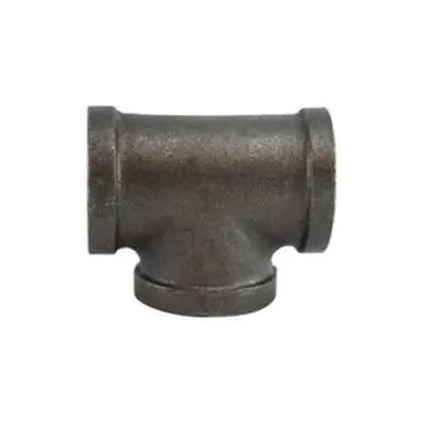 Midland Industries 65250 - Pipe Tee, 1/8" FPT x 1/8" FPT x 1/8" FPT, Iron, Black, 150 lb