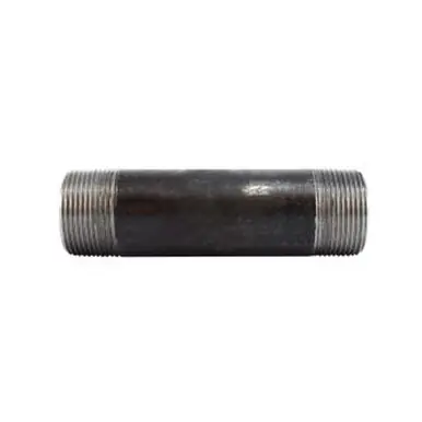 Midland Industries 59124SMLS - Seamless Pipe Nipple, 1-1/4" MPT x 1-1/4" MPT, 3-1/2" L, Steel,