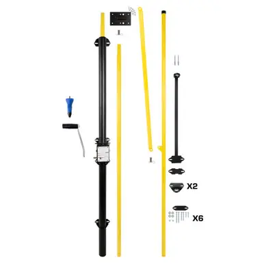 Safewaze 023-12154 - 10‘ to 20‘ Belmont Safety Hatch System with Flat Brackets