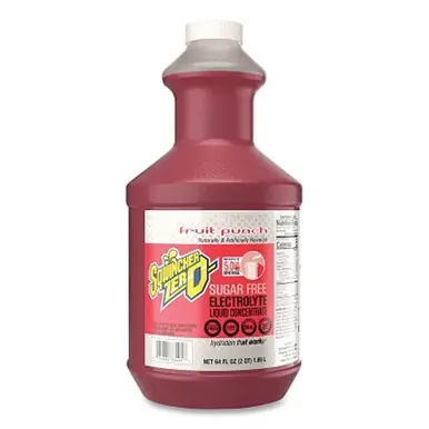 Sqwincher 159050102 ZERO Liquid Concentrate, Fruit Punch, 64 oz, Makes 5 gal