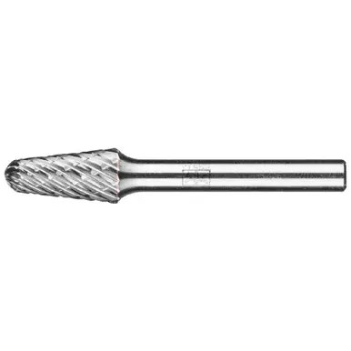 PFERD 28003 Carbide Bur - 14° Taper, OMNI Cut 3/8" x 17/16" x 1/4" Shank - SL-3
