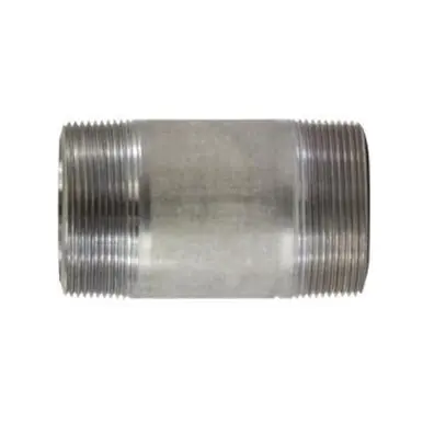 Midland Industries 51161 - Seamless Pipe Nipple, 2" MPT x 2" MPT, 2-1/2" L, Stainless Steel, SCH 80