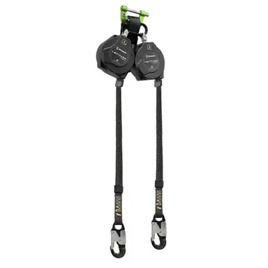 Safewaze 024-5393 - Latitude Edge 11‘ Dual Web SRL-P Alu Snap Hooks