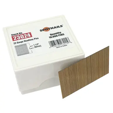 Spotnails 23024 - 23 Gauge 1-1/2" Headless Pins, 10,000ct