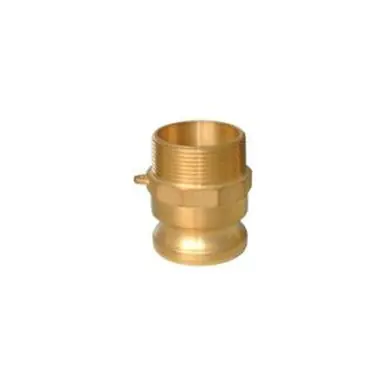 Midland Industries 44967 - Cam & Groove Adapter, 3" Type F x 3" MIP, Brass