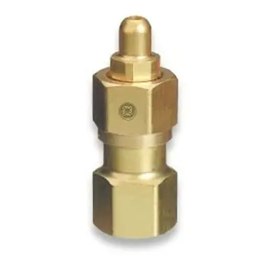 Western 828 Cylinder Adaptor, CGA-346 to CGA-580, Air to N2