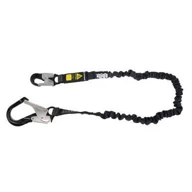 Safewaze 023-2110 - Arc Flash 6‘ Energy Absorbing Lanyard Aramid, Alu Rebar Hook